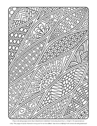 Free Adventure in Abstract Colouring Book Colouring Page by L.J. Knight
