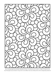 Free Easy Geometric Patterns Colouring Book (Volume 2) Colouring Page by L.J. Knight