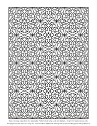 Free Geometric Patterns Colouring Book (Volume 3) Colouring Page by L.J. Knight