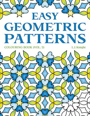 Easy Geometric Patterns Colouring Book (Volume 2)
