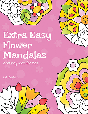 Extra Easy Flower Mandalas Coloring Book