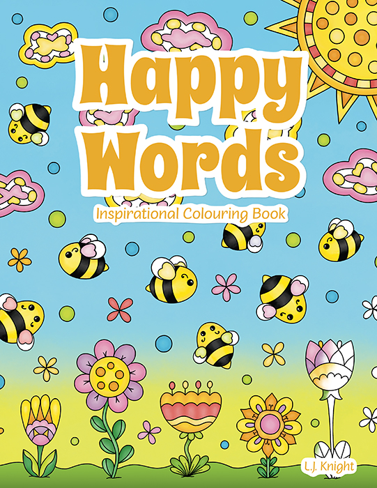 Happy Words Inspirational Coloring Book