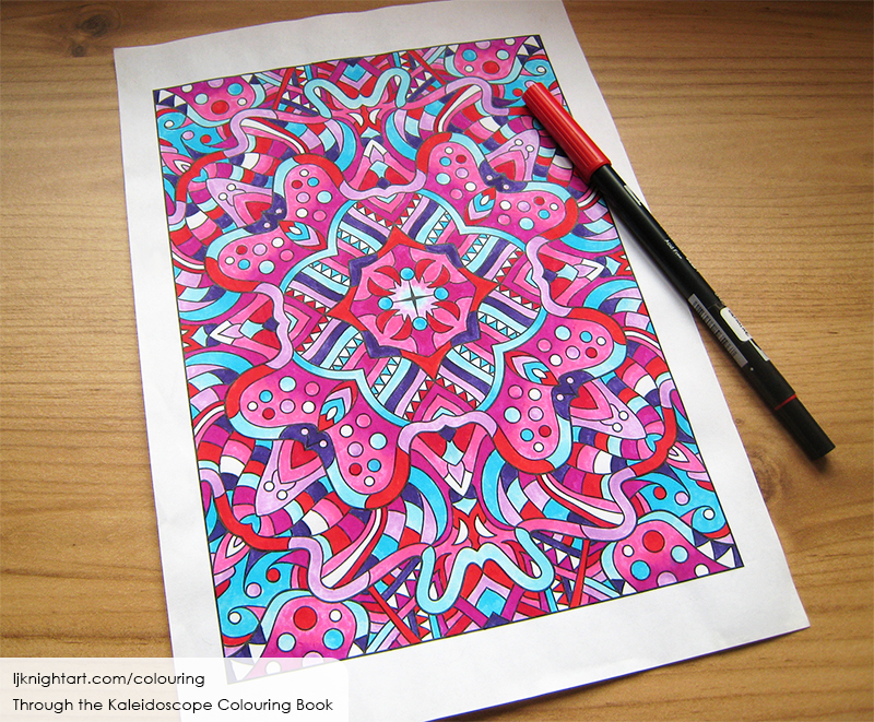 Easy Kaleidoscope Coloring Book for Adults: Adult coloring Book