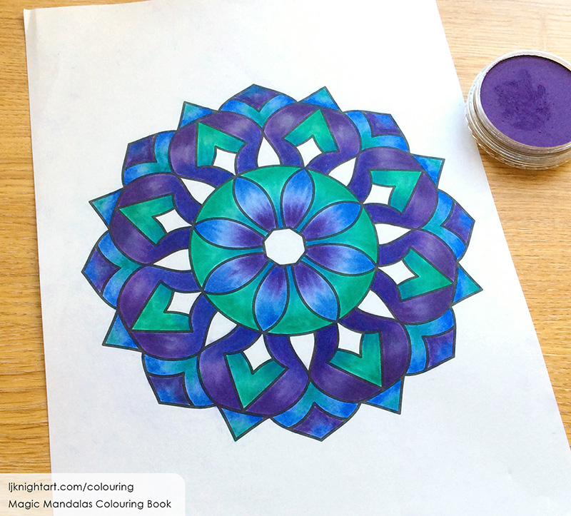 purple and blue pattern