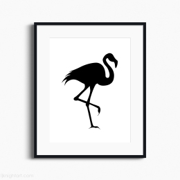 0008-ljknight-black-flamingo-bird-art-1200